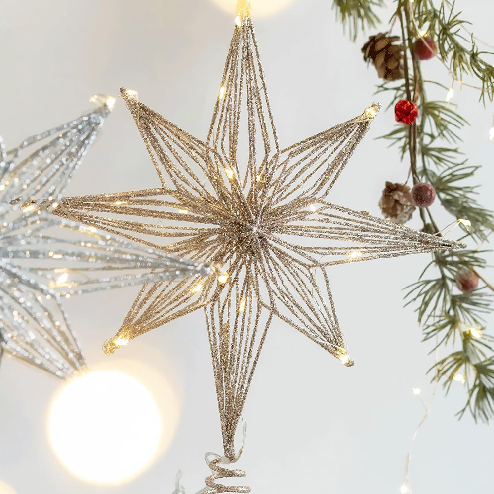 Home Decor Lighting Tree - 30 cm Led Stern Weihnachtsbaum Topper