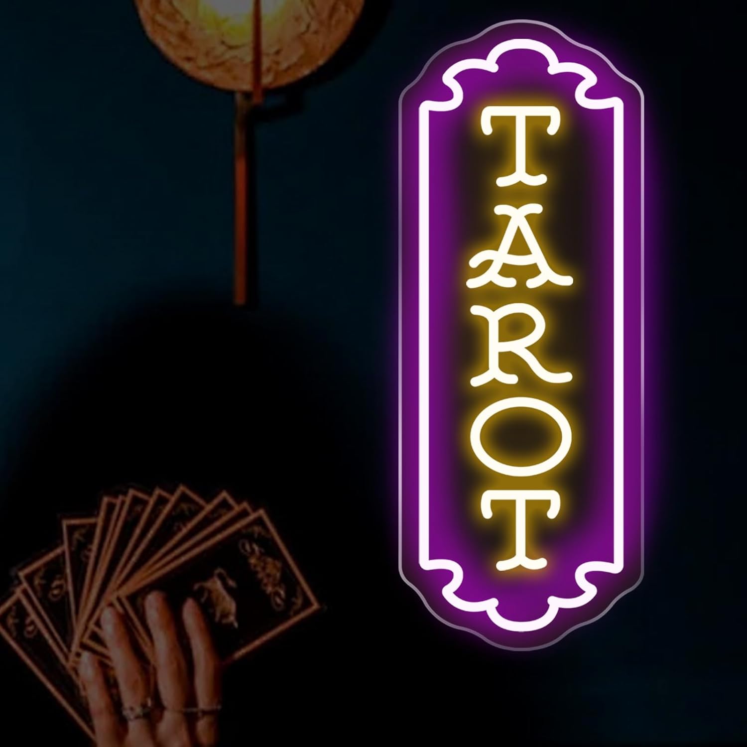 Lighting Decor Bedroom - Tarot Neon-Schild USB-Betrieben Mystisches LED-Licht für