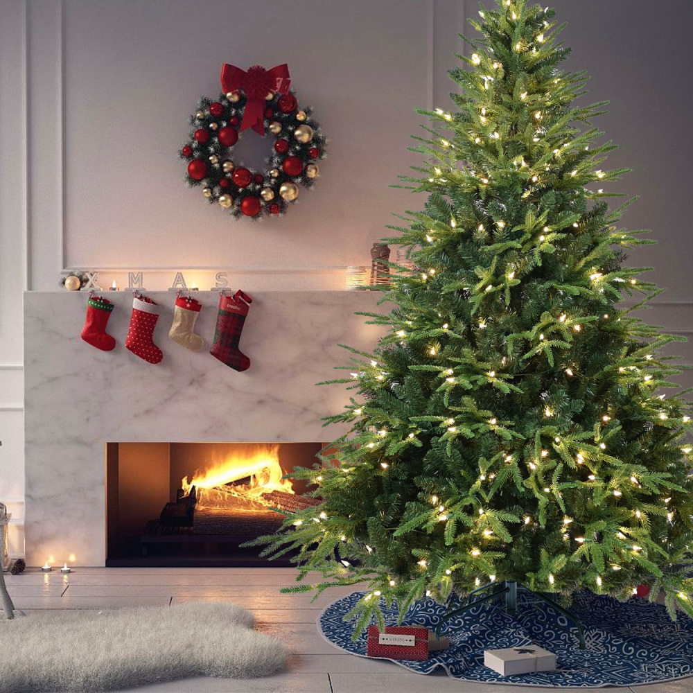 Lighting Decoration Stand - 6,5 Fuß großer, vorbeleuchteter künstlicher Weihnachtsbaum
