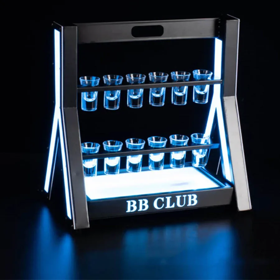 Lighting Decoration Stand - Wiederauf ladbare LED Schnaps glas Display