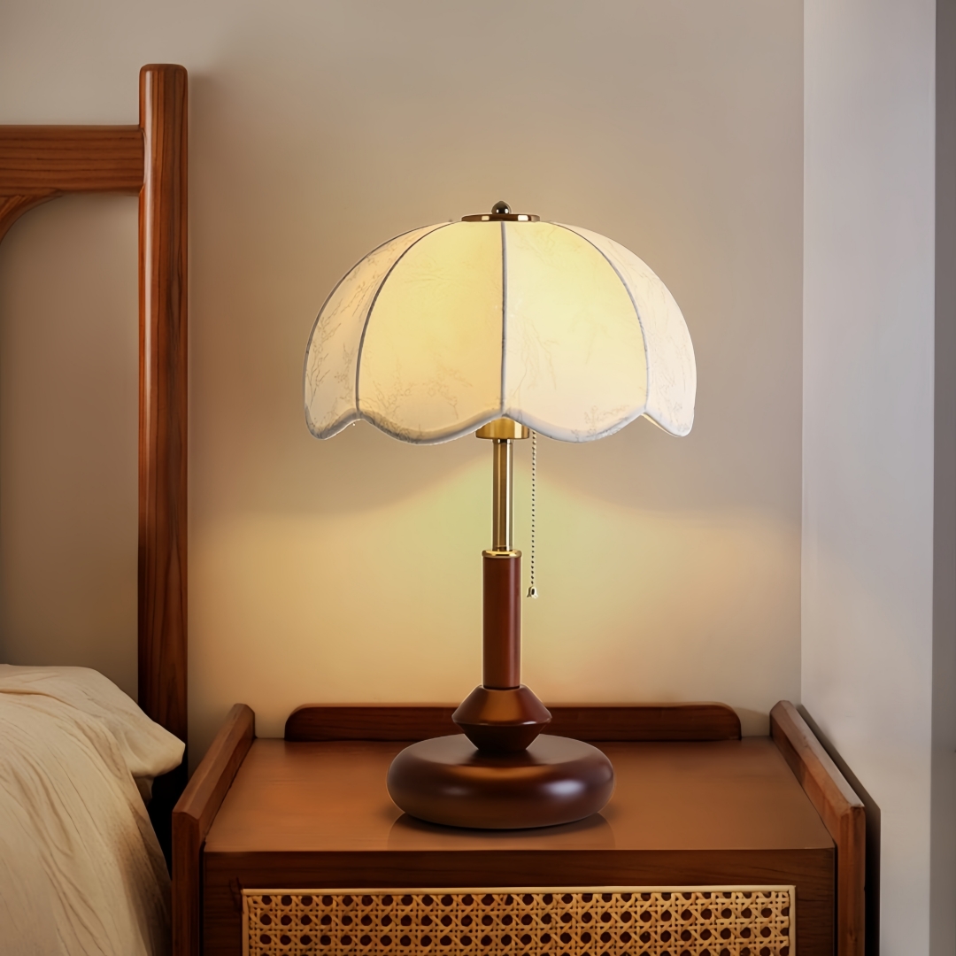 Lighting Decor Bedroom - Vintage gewölbte Kuppel-Tischlampe für Schlafzimmer, Nachttisch,