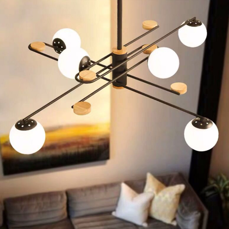 Geometric Lamp Shade - Moderne Kronleuchter geometrische magische Bohne Glas