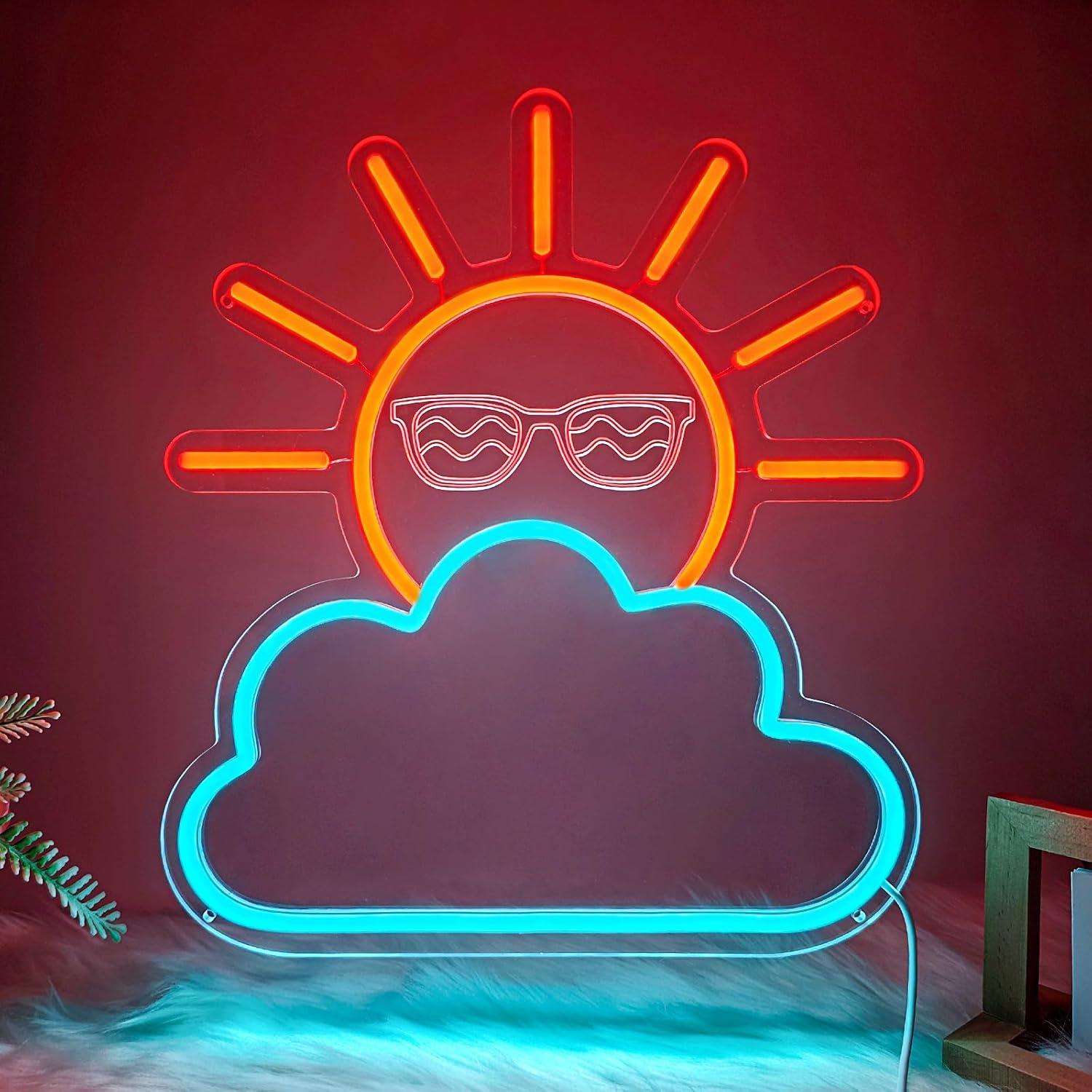 Lighting Decor Sunrise - Sonnenaufgang Sonnenuntergang Neon-Schild USB-Betriebenes LED-Licht für