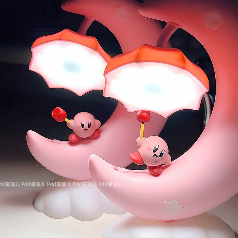 Lighting Room Decor Items - Niedliches Kirby Mondnachtlicht, Kawaii Schlafzimmer Nachttischlampe,