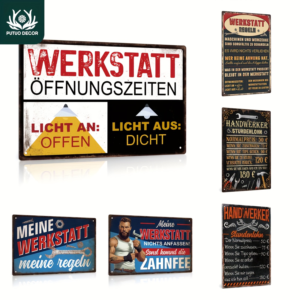 Decor Lighting Opening Hours - Putuo Decor 1 Stück Deutsches Vintage