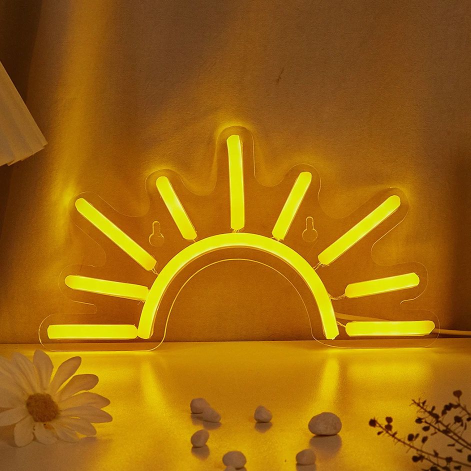 Lighting Decor Sunrise - Chi-Buy 1pc Sonnenaufgang Form LED Leucht