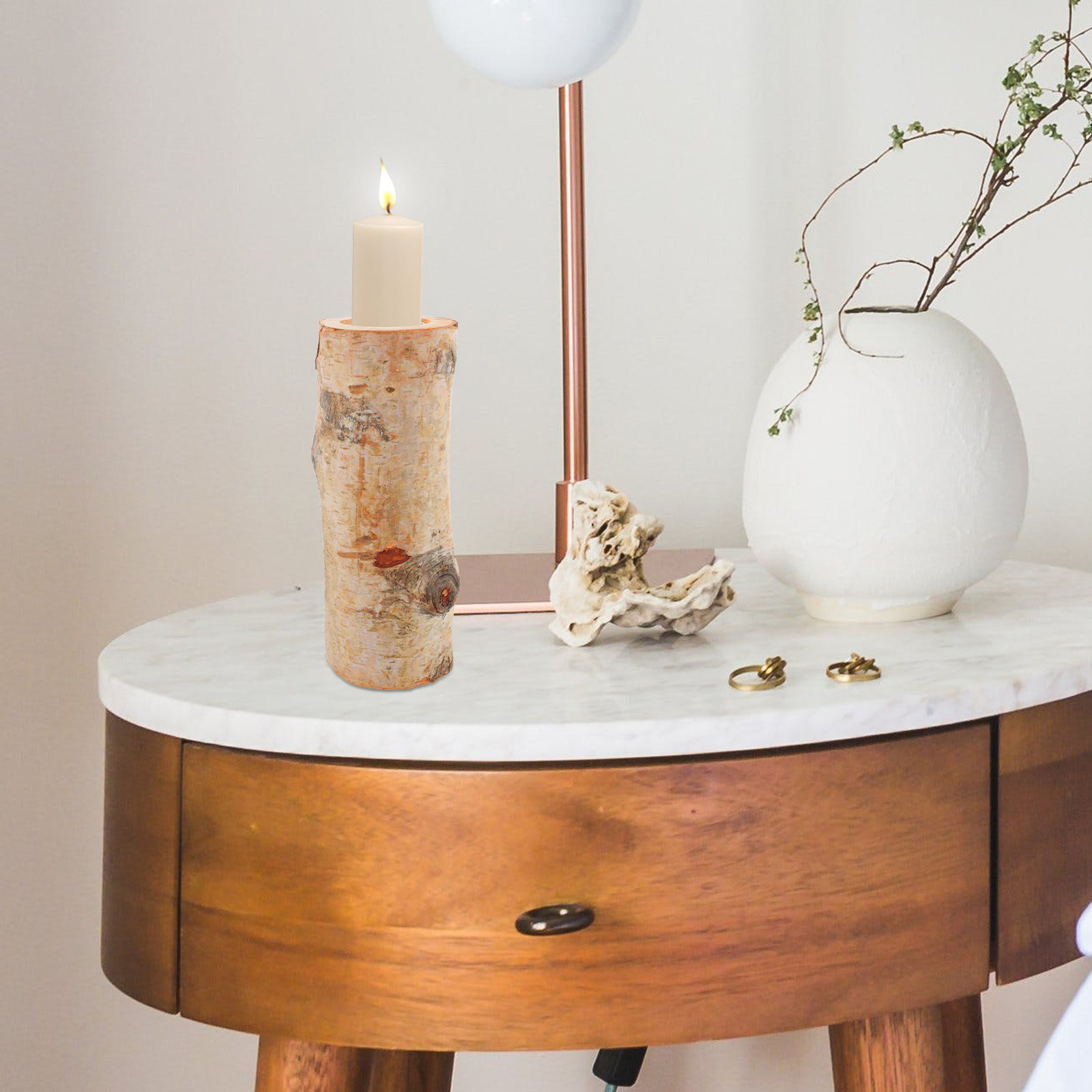 1 Set Rustikaler Holz-Teelicht – Lighting Decoration Stand Bewertung und Preis