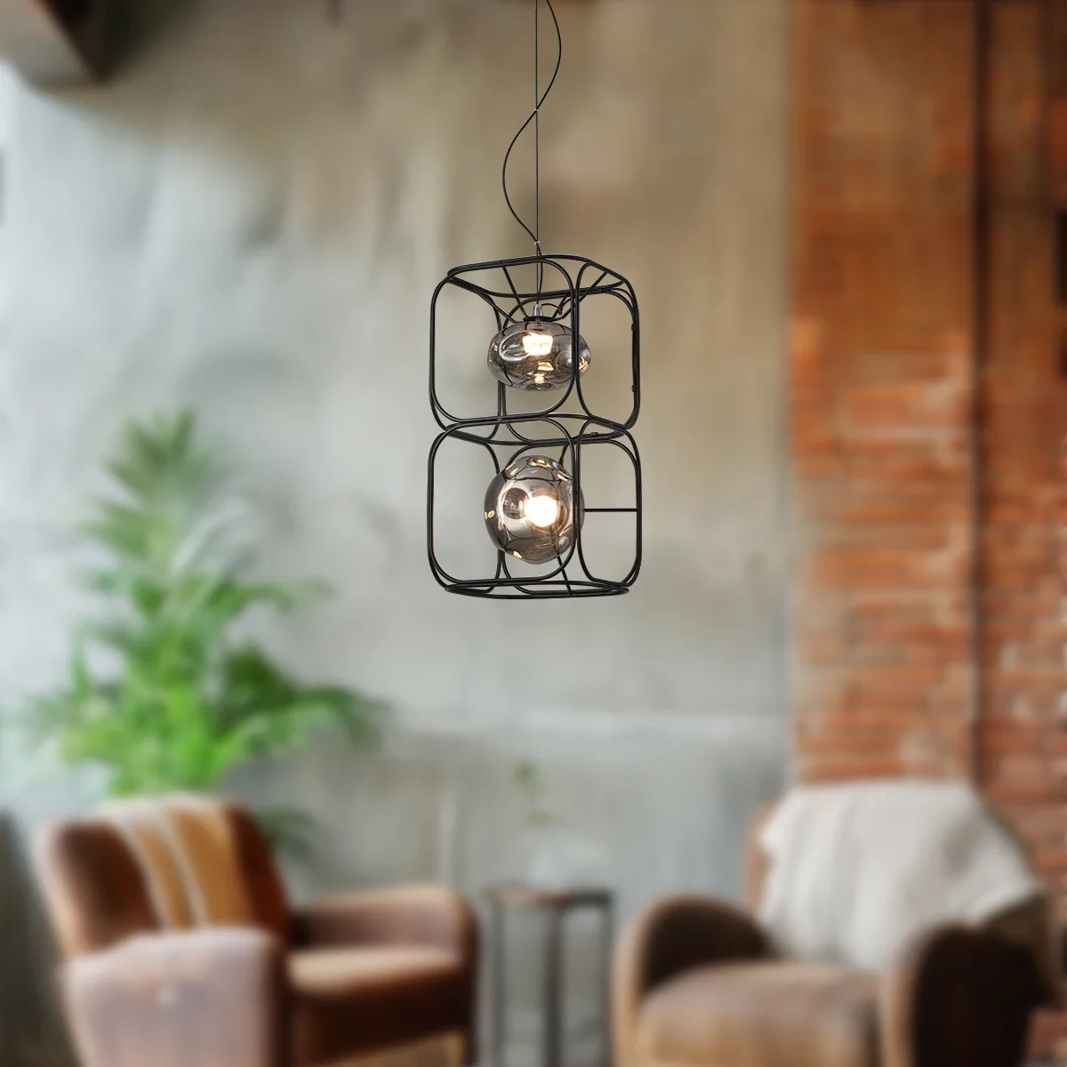 Retro-LED-Kronleuchter, schwar – Geometric Lamp Shade Bewertung und Preis