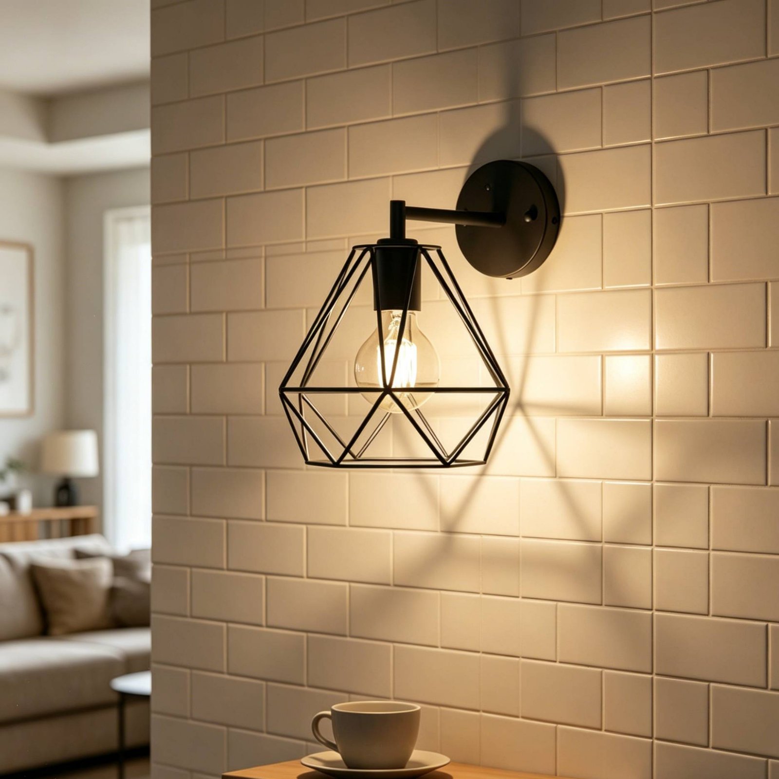 Rhombusförmiger Lampenschirm,  – Geometric Lamp Shade Bewertung und Preis
