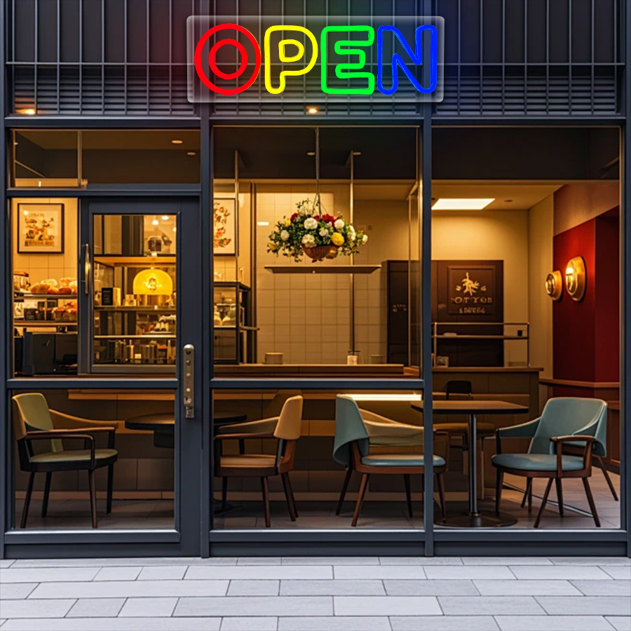 Offene LED-Neon-Schilder: Gesc – Decor Lighting Opening Hours Bewertung und Preis