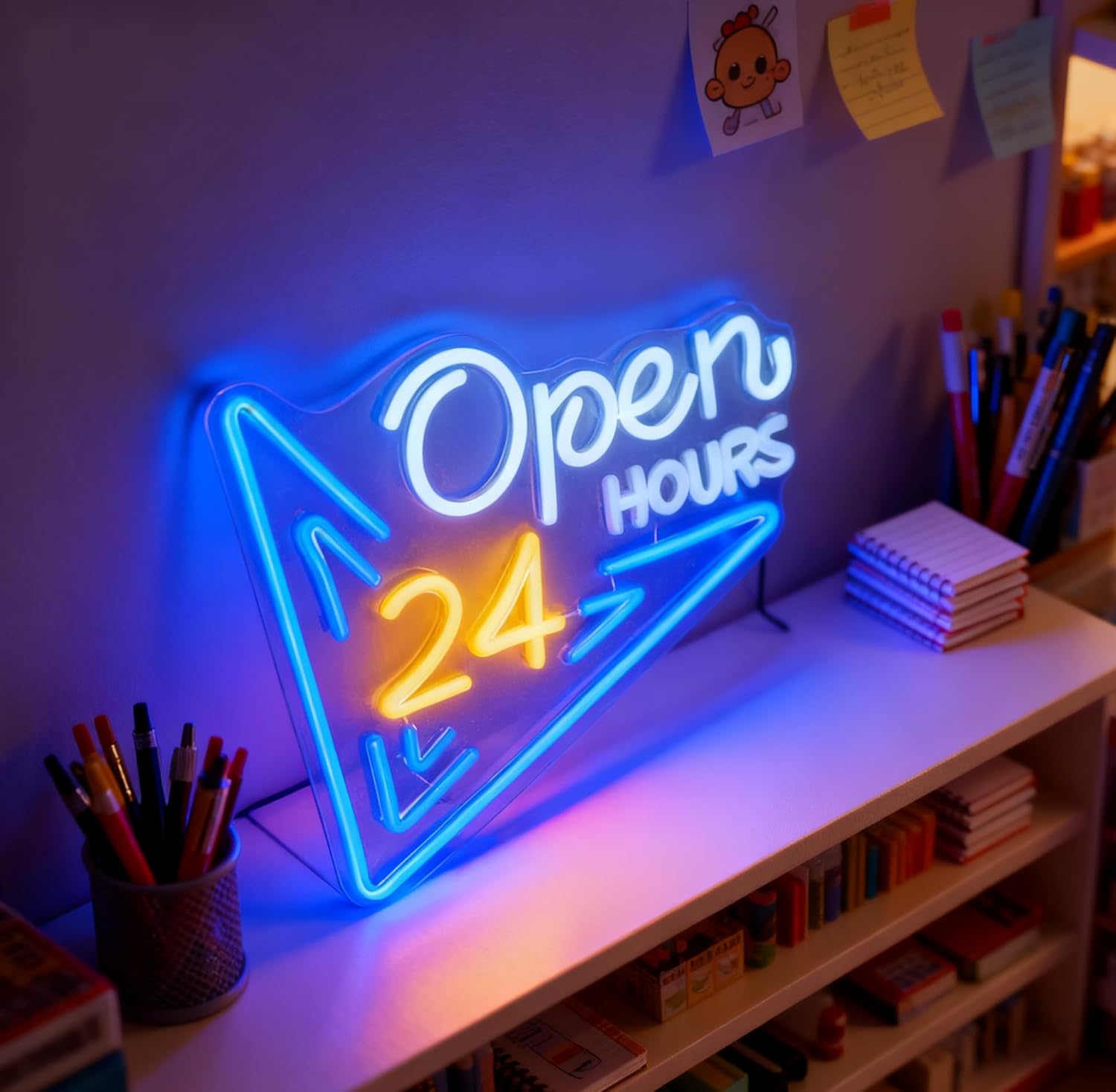    24 Stunden Offen-Neonschil – Decor Lighting Opening Hours Bewertung und Preis