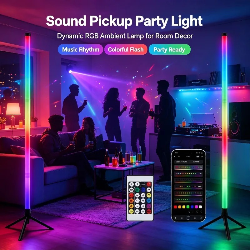 2er-Pack RGB LED Eck-Stehlampe – Lighting Decor Bedroom Bewertung und Preis