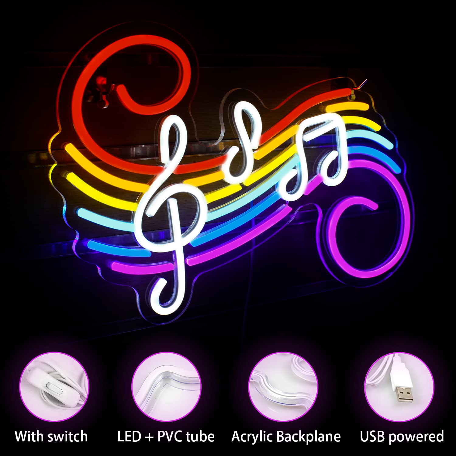 Musiknoten Neonschild Anpassba – Lighting Decor Wedding Bewertung und Preis
