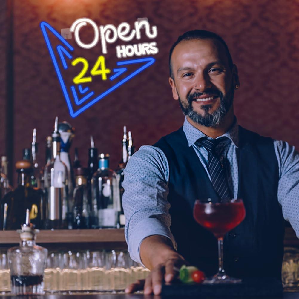 „Open 24 Hours“ Neonschild, di – Decor Lighting Opening Hours Bewertung und Preis