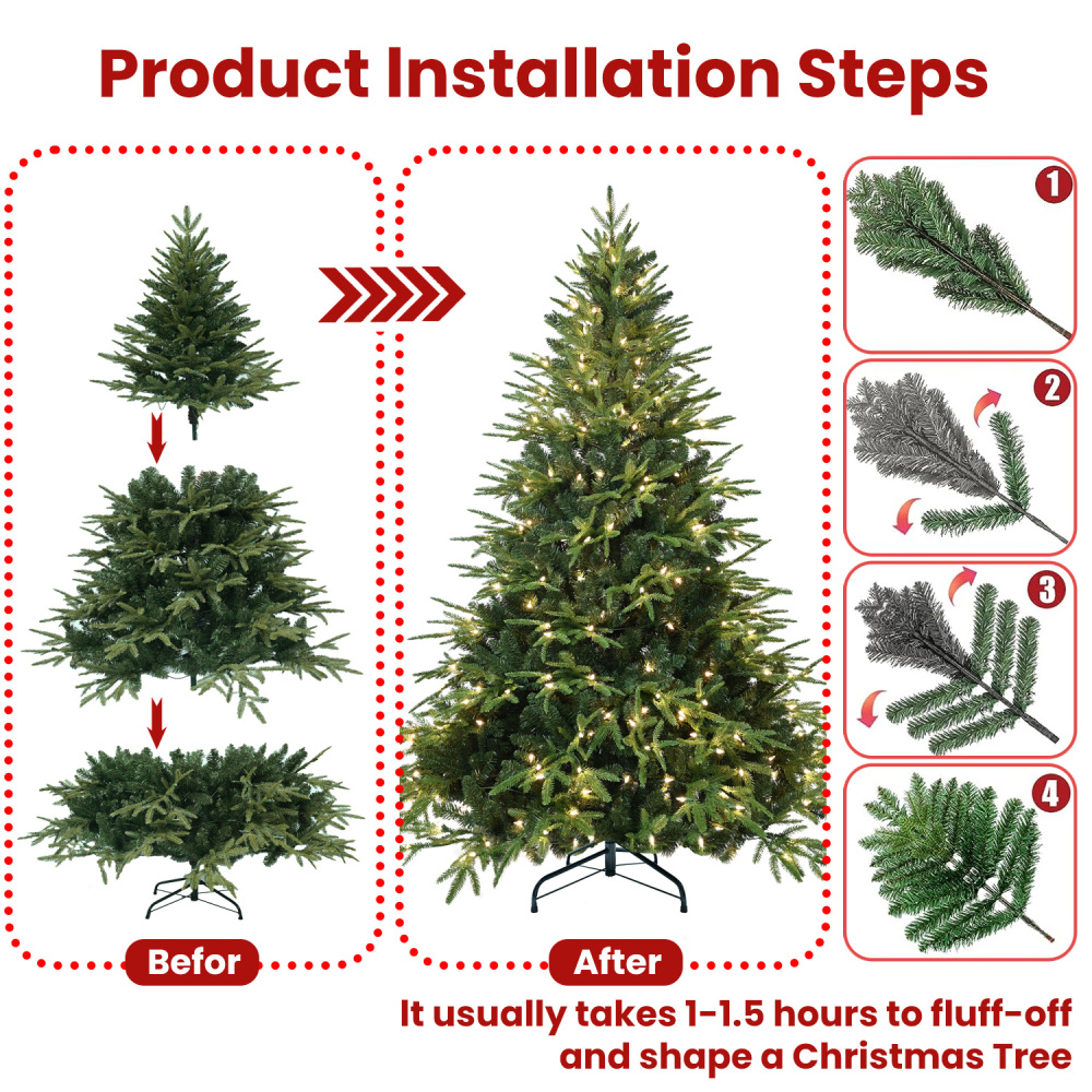 6,5 Fuß großer, vorbeleuchtete – Lighting Decoration Stand Bewertung und Preis