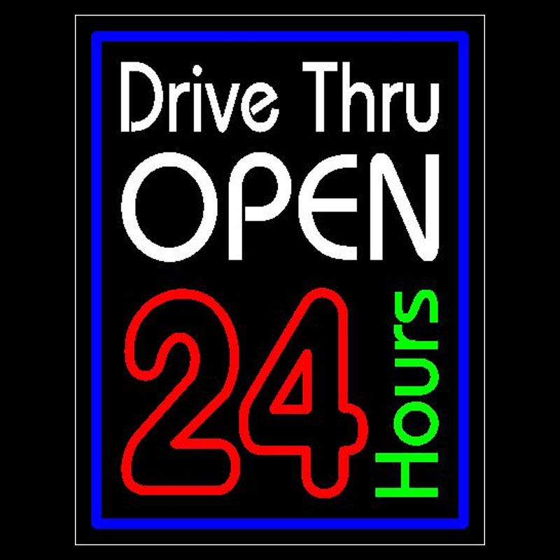 Leuchtreklame „Drive Thru Open – Decor Lighting Opening Hours Bewertung und Preis