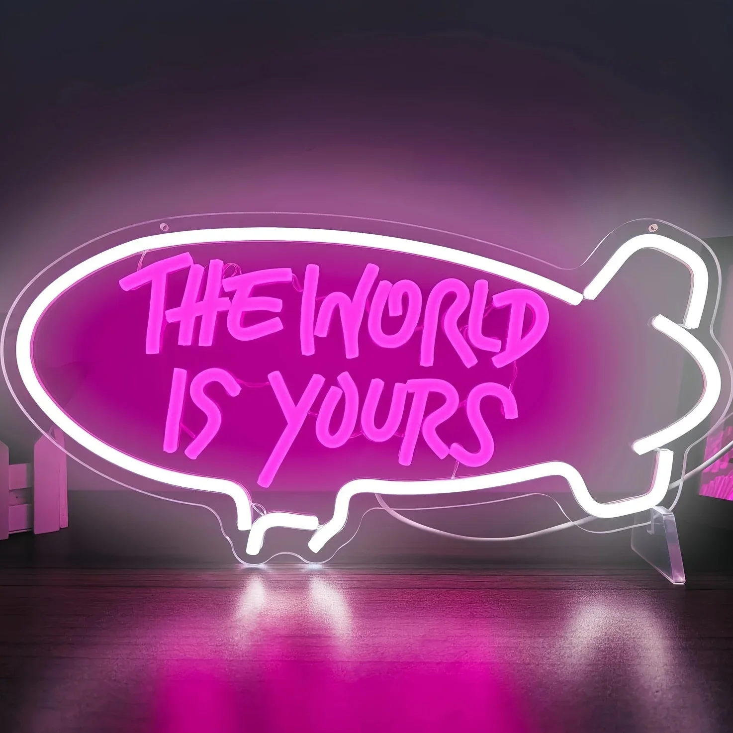 The World Is Yours Blimp Neon- – Lighting World Decor Bewertung und Preis