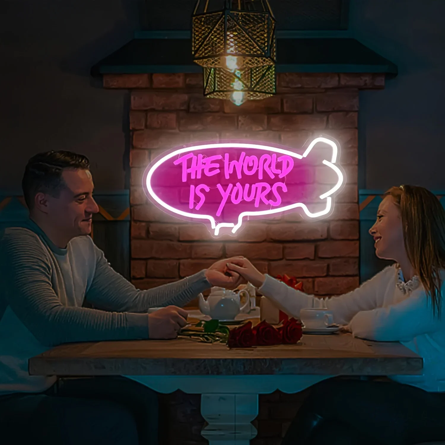 The World Is Yours Blimp Neon- – Lighting World Decor Bewertung und Preis