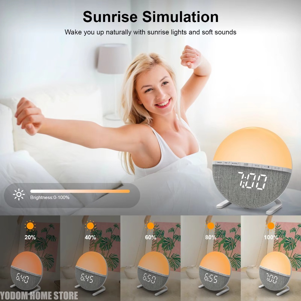 Sonnenaufgang-Wecker mit Farbw – Lighting Decor Sunrise Bewertung und Preis