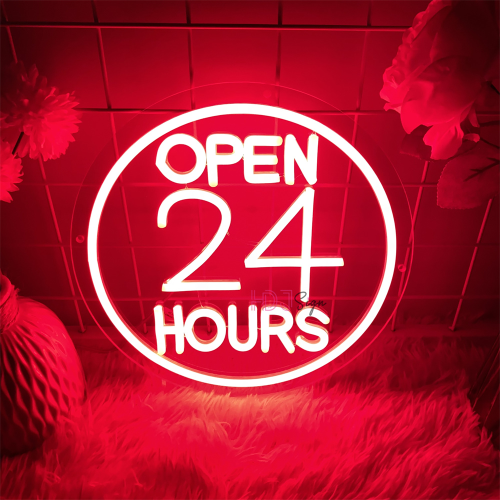 Neon-LED-Schilder öffnen 24-St – Decor Lighting Opening Hours Bewertung und Preis