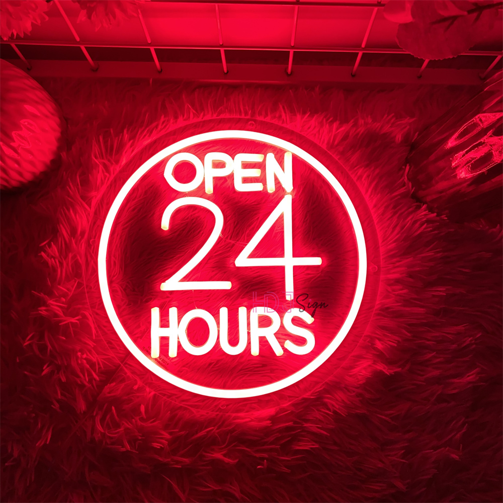 Neon-LED-Schilder öffnen 24-St – Decor Lighting Opening Hours Bewertung und Preis