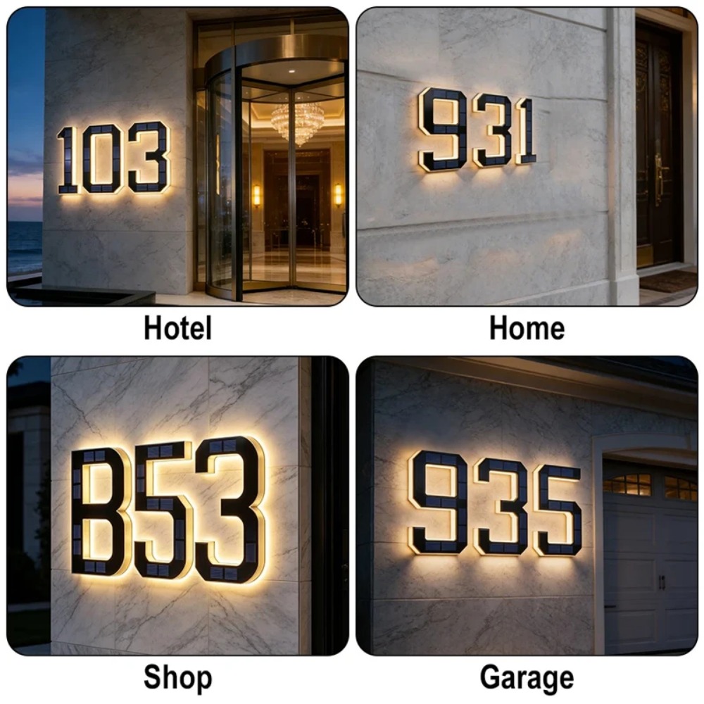 Wasserdichte Solar-Hausnummern – Decor Lighting Address Bewertung und Preis
