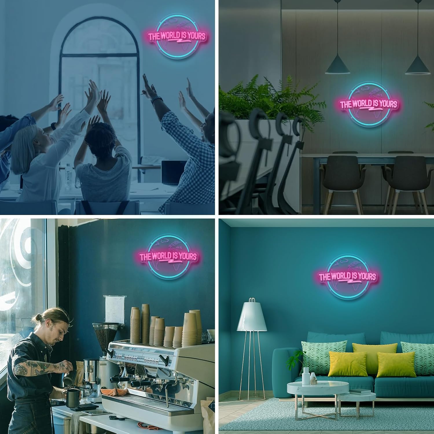 „The World Is Yours“ Neonschil – Lighting World Decor Bewertung und Preis