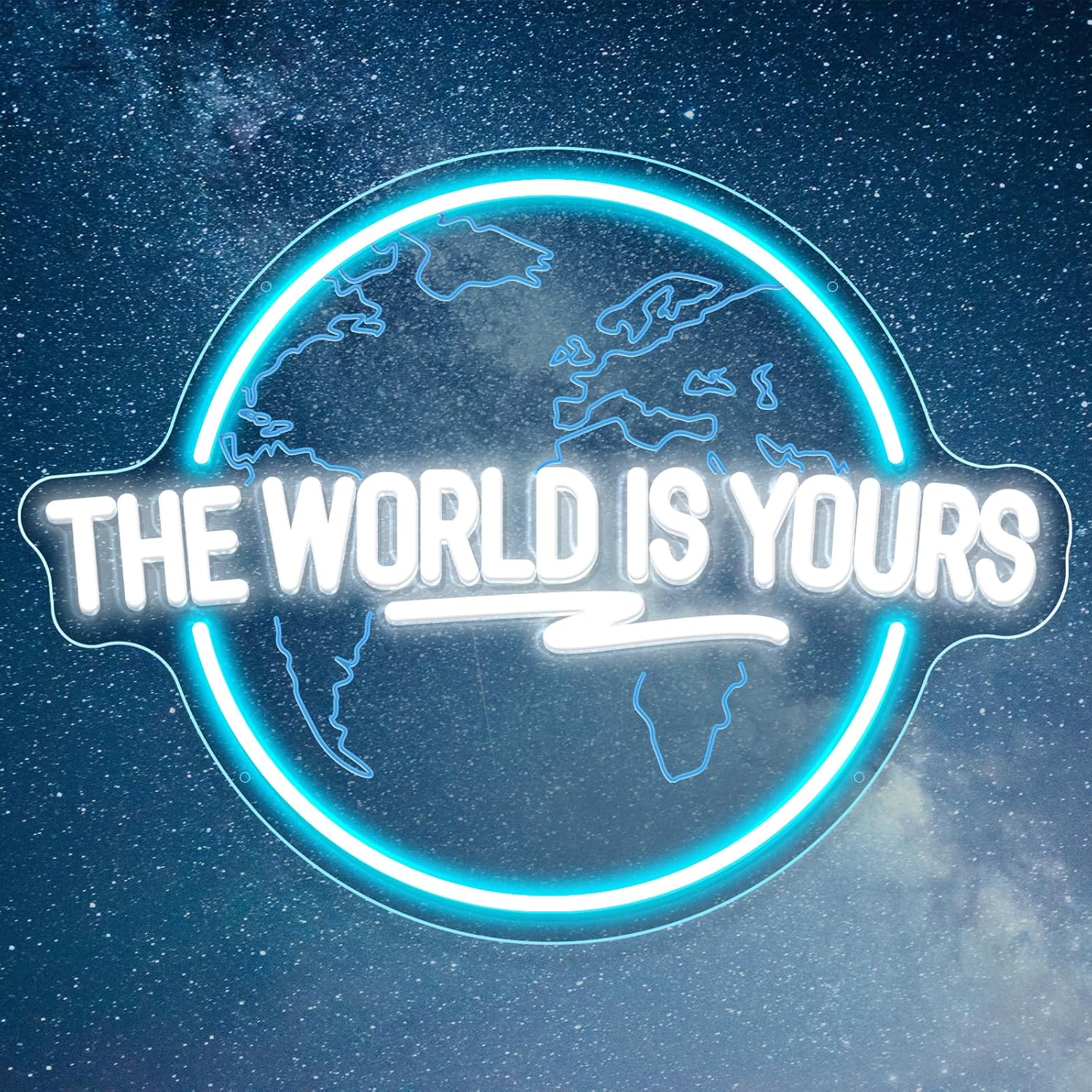 „The World Is Yours“ Neonschil – Lighting World Decor Bewertung und Preis