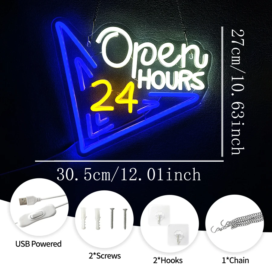 USB-Leuchtschild für Café, Ges – Decor Lighting Opening Hours Bewertung und Preis