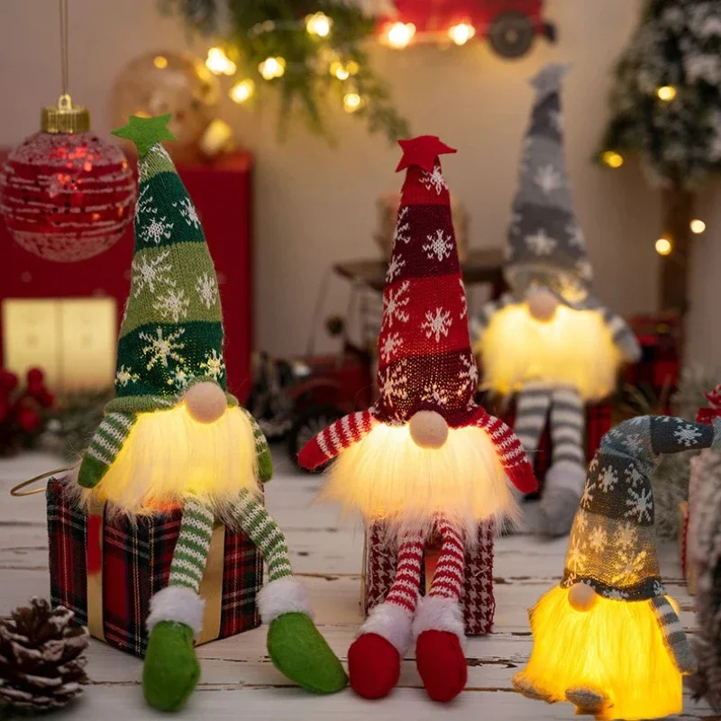 Weihnachten gesichtslose Puppe – Home Decor Lighting Tree Bewertung und Preis