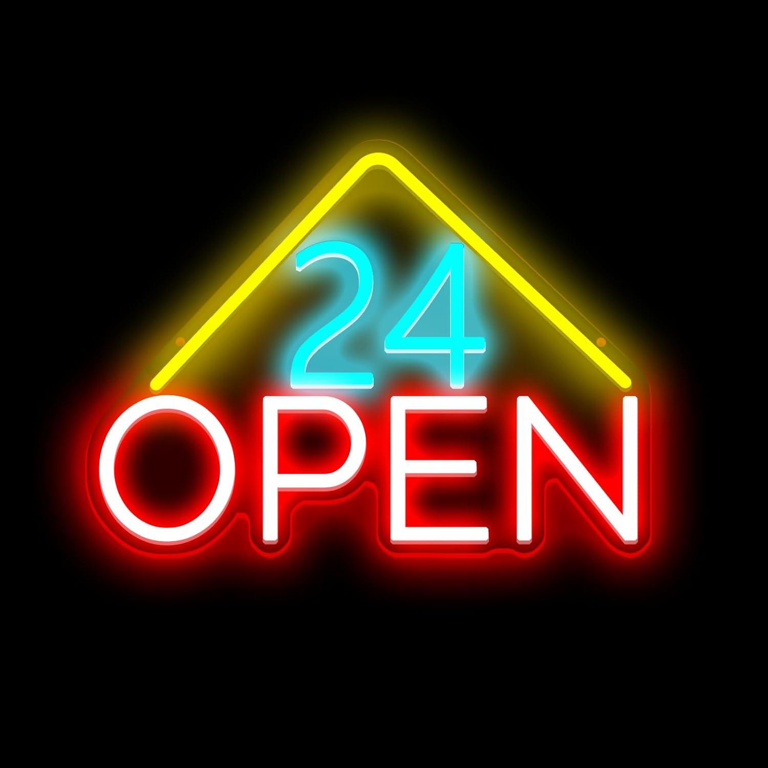24-Stunden-Offen-Neonschild US – Decor Lighting Opening Hours Bewertung und Preis