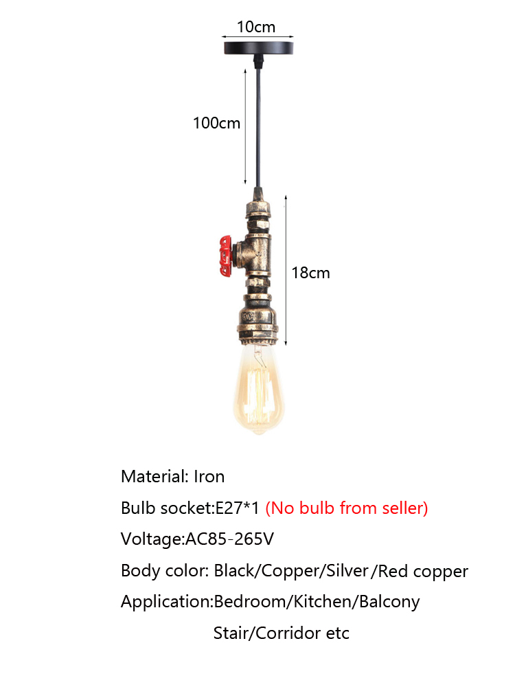 Retro Loft Industrie-Stil Wass – Lighting Home Decor Items Bewertung und Preis
