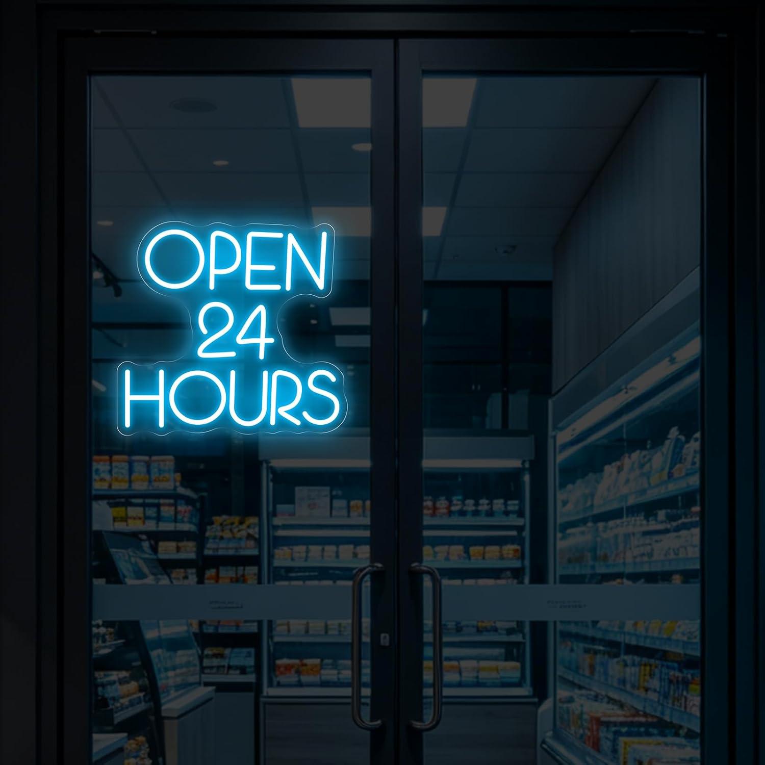 24-Stunden-Neon-Schild mit USB – Decor Lighting Opening Hours Bewertung und Preis