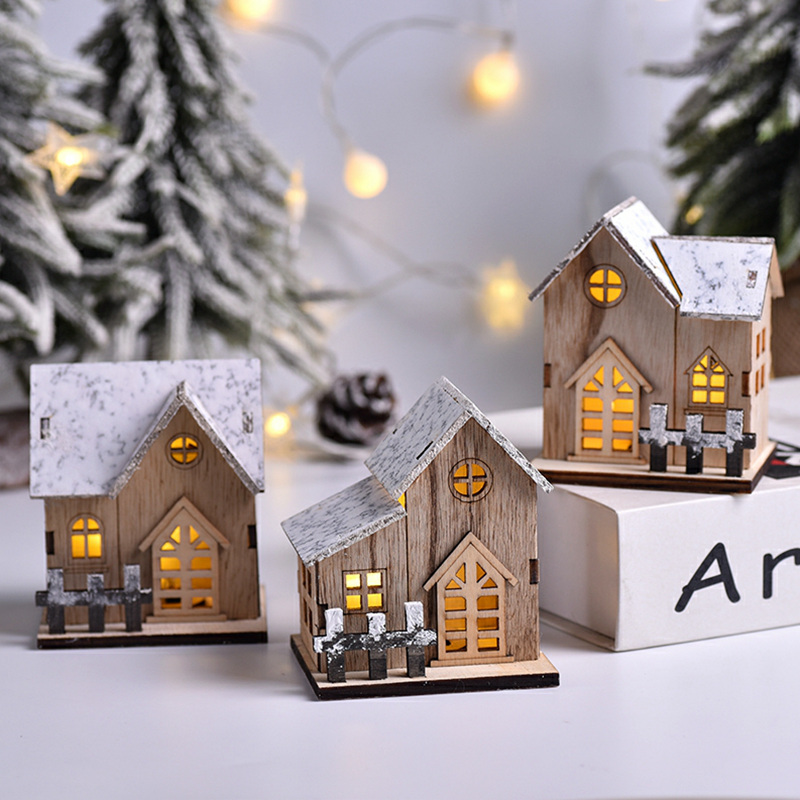 Weihnachten LED Licht Holzhaus – Home Decor Lighting Tree Bewertung und Preis