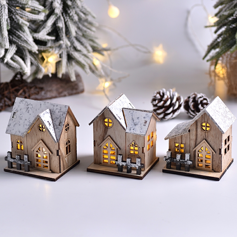 Weihnachten LED Licht Holzhaus – Home Decor Lighting Tree Bewertung und Preis
