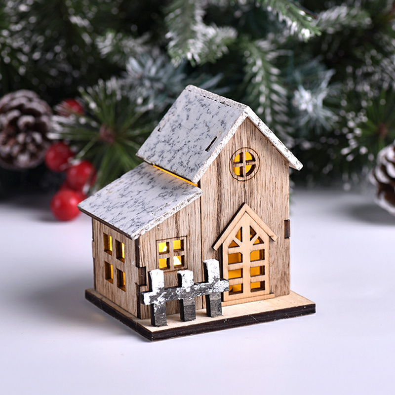 Weihnachten LED Licht Holzhaus – Home Decor Lighting Tree Bewertung und Preis