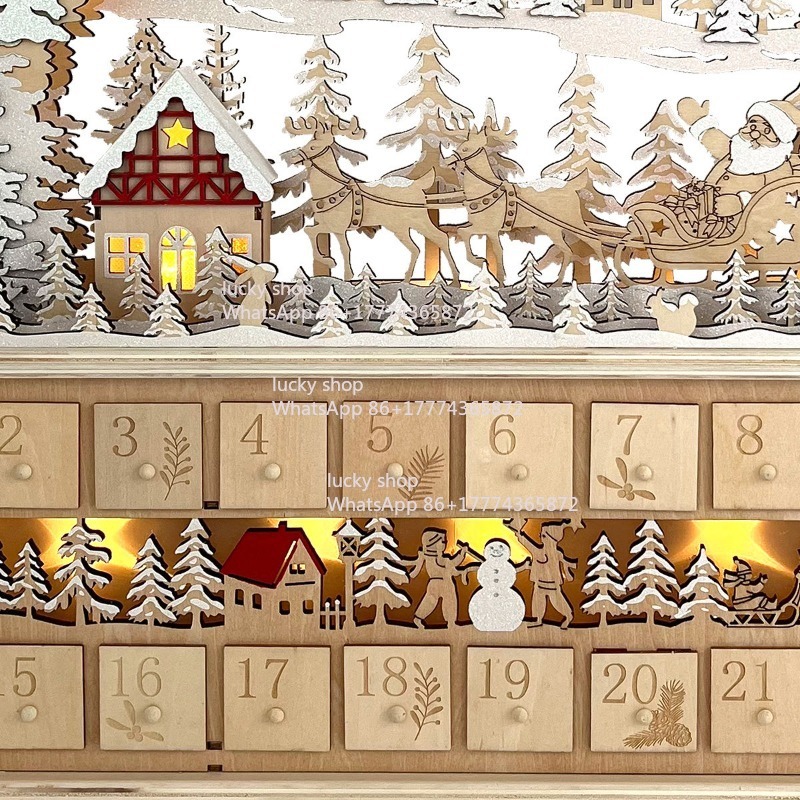 Weihnachten Holz Wald Schlitte – Lighting Decor Woodbridge Bewertung und Preis
