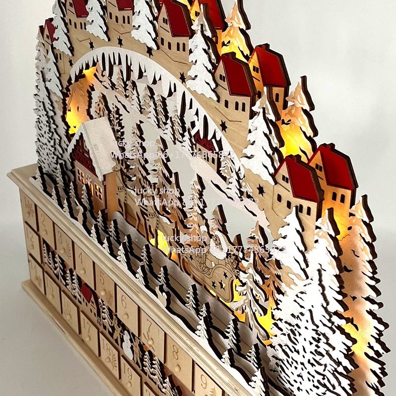 Weihnachten Holz Wald Schlitte – Lighting Decor Woodbridge Bewertung und Preis