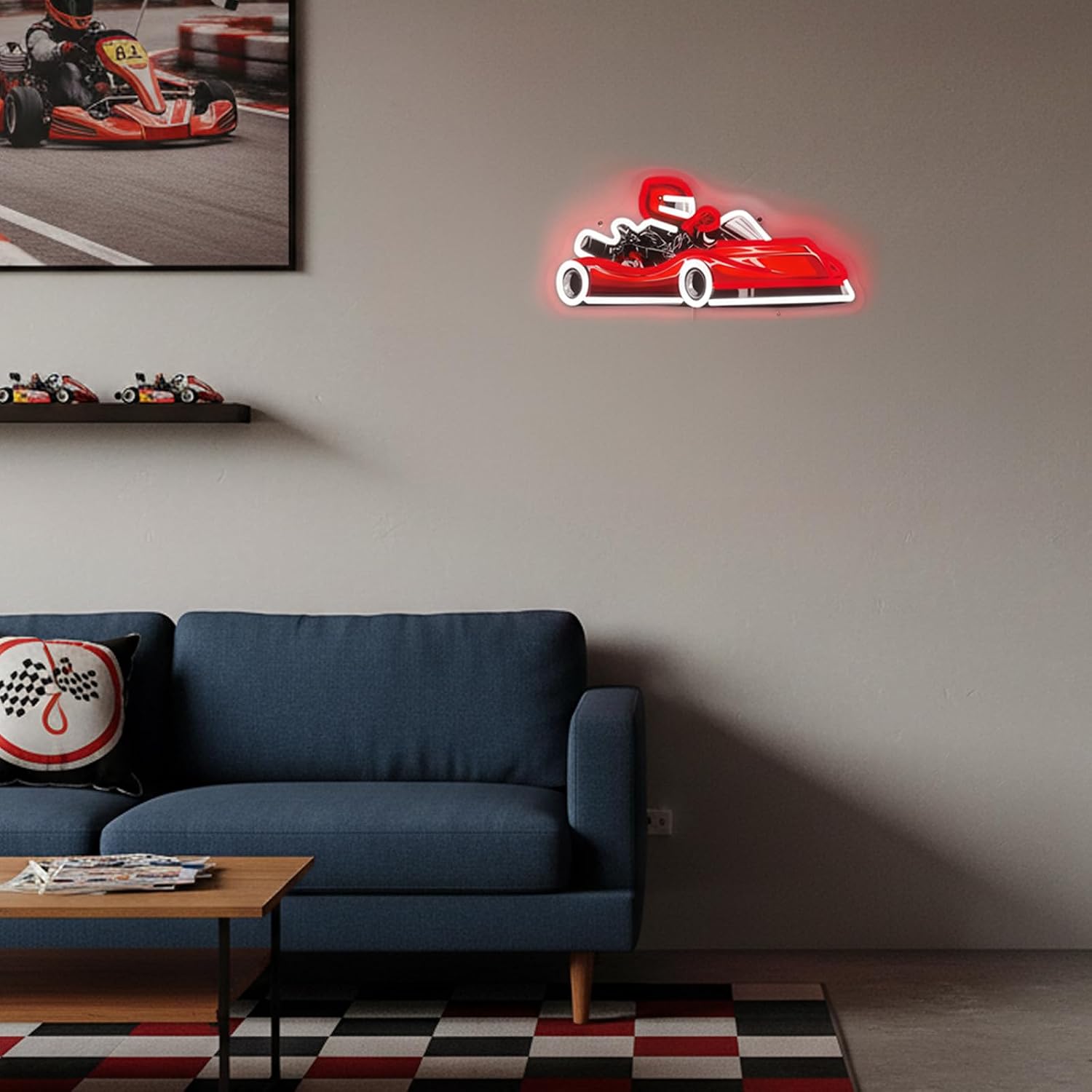 Go-Kart-Rennfahrer LED-Neonsch – Decor Kart Lighting Bewertung und Preis