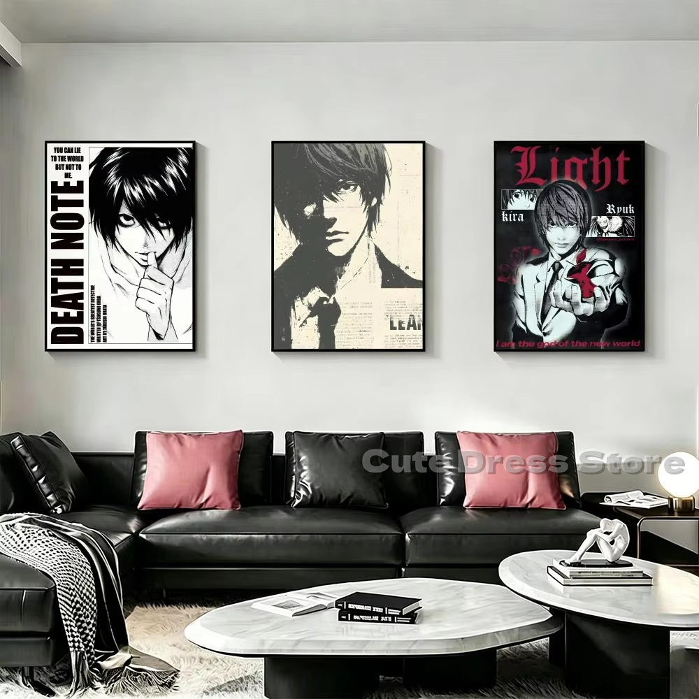 Death Note Leinwanddruck, unge – Lighting Room Decor Items Bewertung und Preis