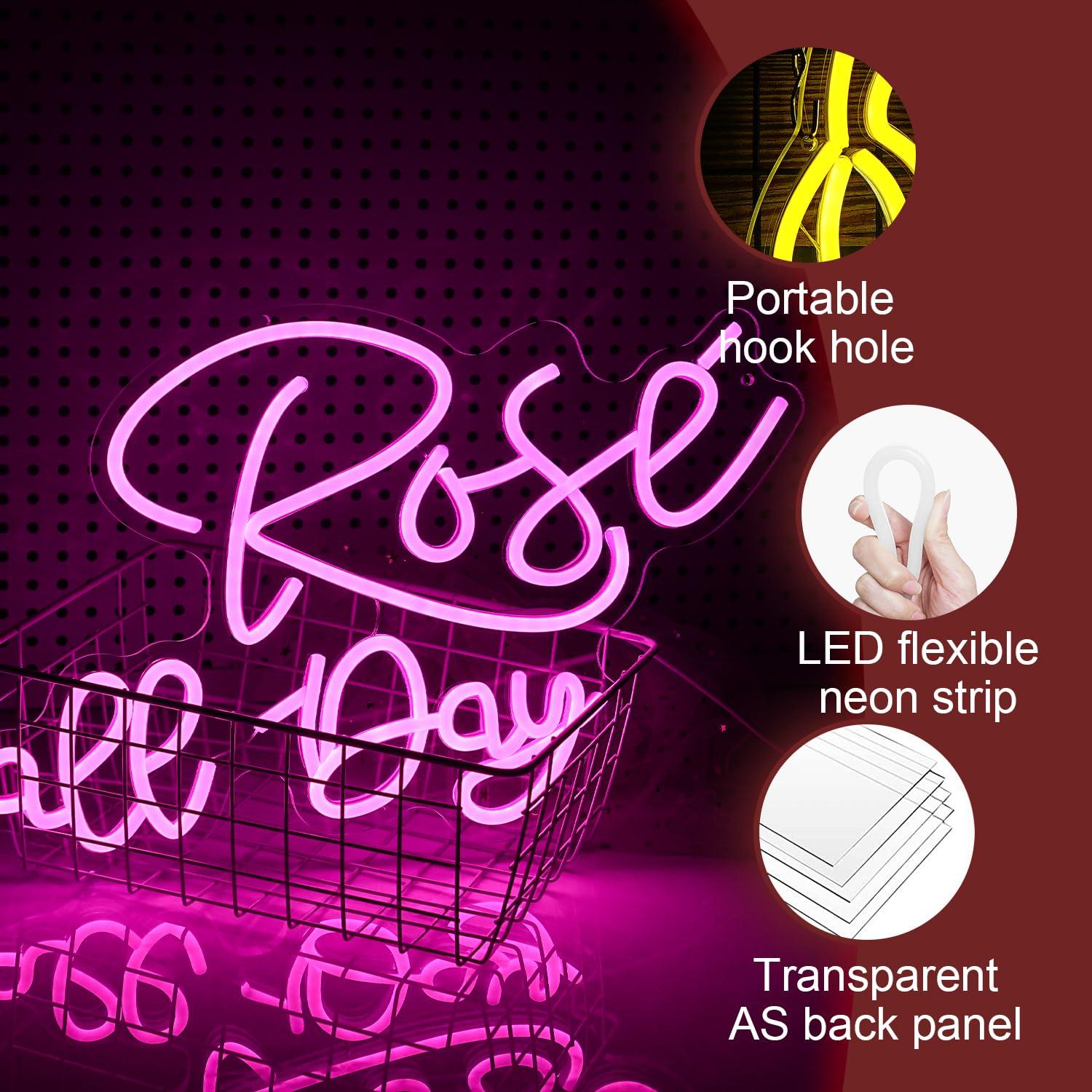Rose All Day Neonschild, dimmb – Lighting Decor Wedding Bewertung und Preis