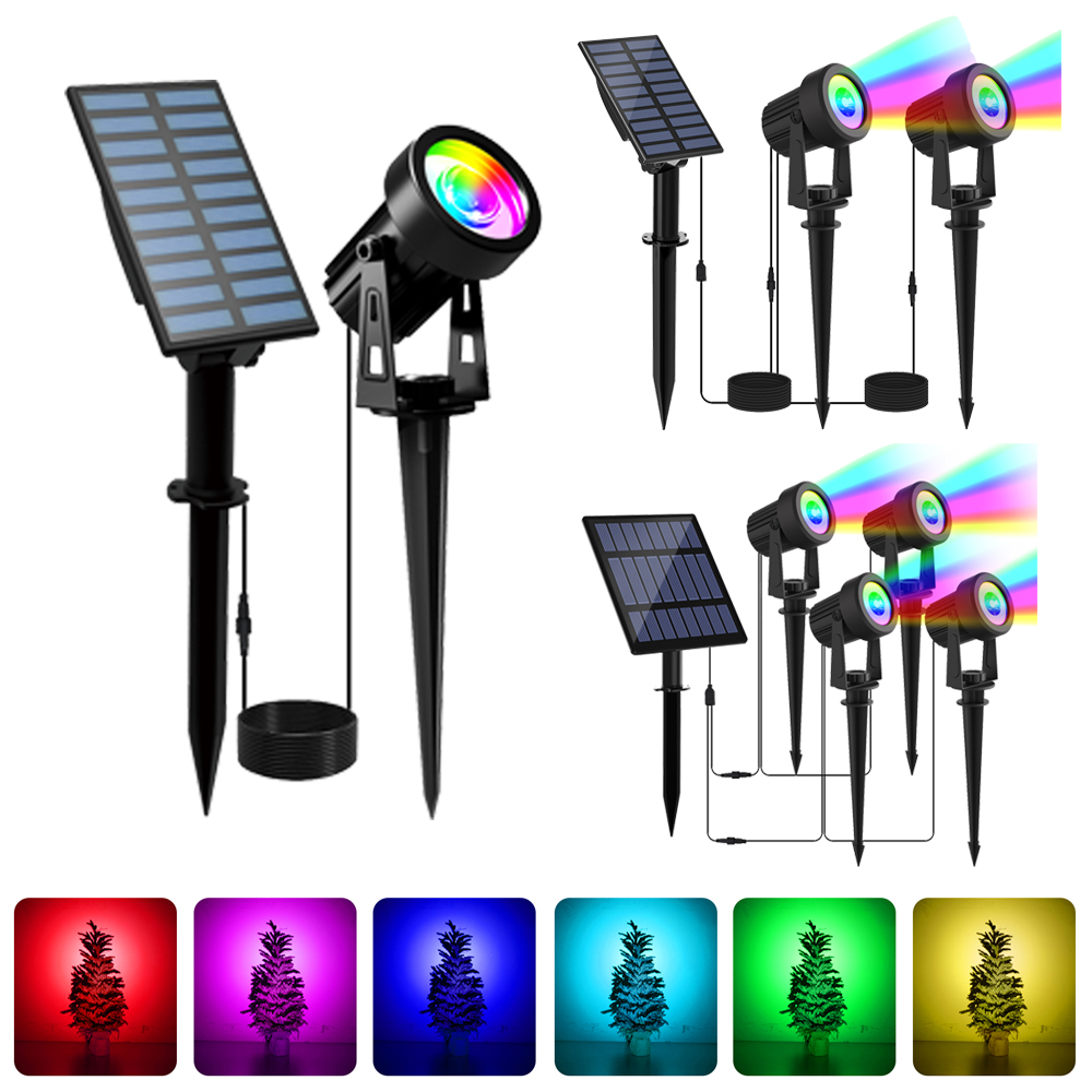 1/2/4 Lichter RGB Solar LED Li – Lighting Decor Sunrise Bewertung und Preis