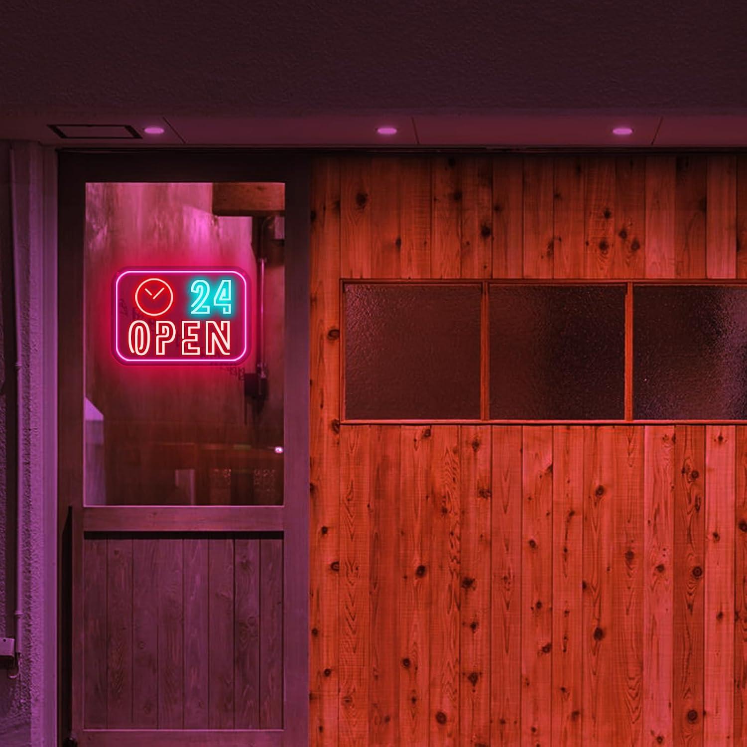 24-Stunden-Neon-Schild mit USB – Decor Lighting Opening Hours Bewertung und Preis