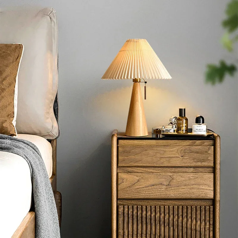 Retro-Plissee-Tischlampe, nord – Lighting Decor Bedroom Bewertung und Preis