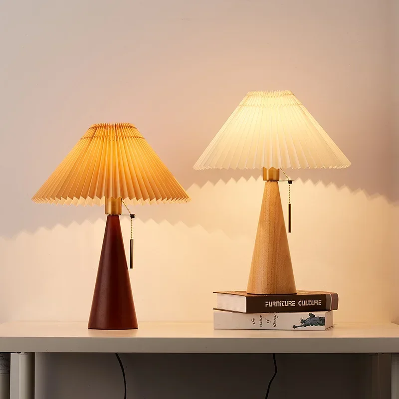 Retro-Plissee-Tischlampe, nord – Lighting Decor Bedroom Bewertung und Preis