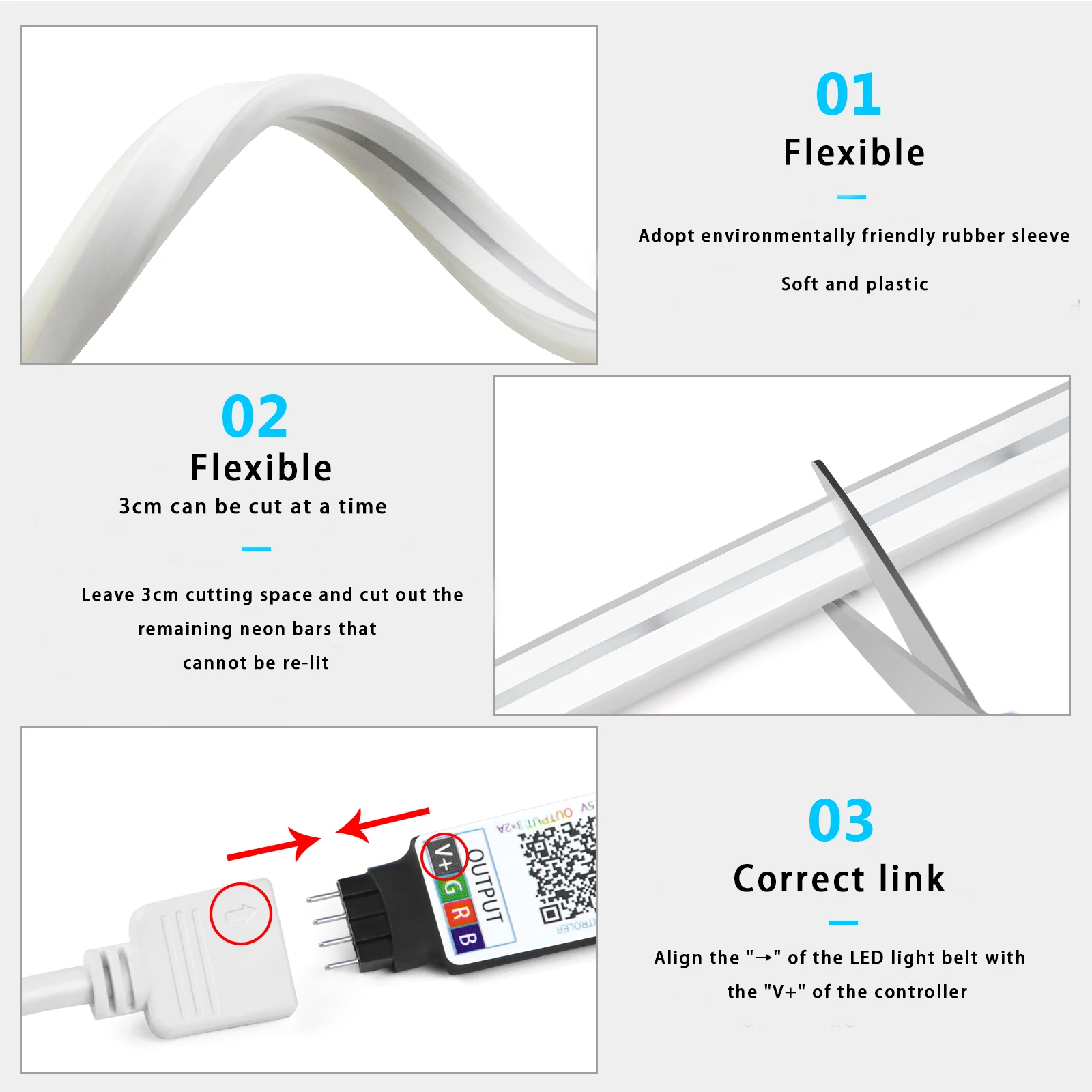 1-5 m RGB LED Neon Streifen Li – Lighting Design Decor Bewertung und Preis